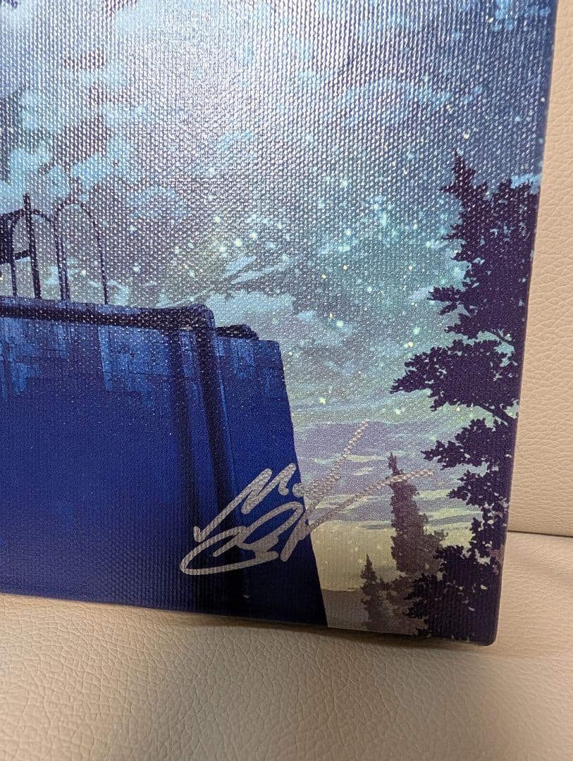 mocha　モカ　キャンバスアート　星溜り　直筆サイン入り