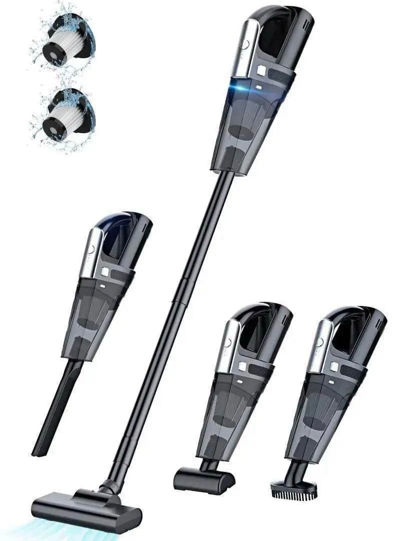 掃除機 コードレス スティック掃除機 2WAY ハンディー 軽量 ブラック