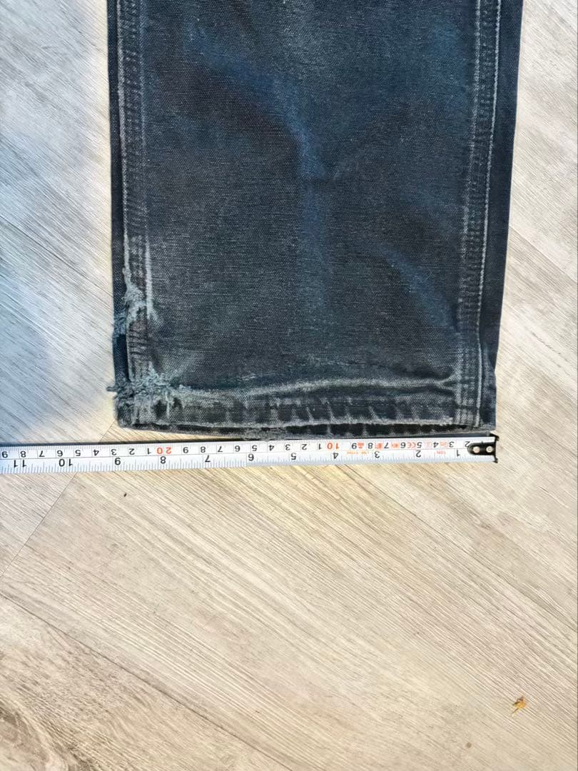 【鬼ヒゲ】Carhartt B01 BLK USA製ブラック ダブルニー#518