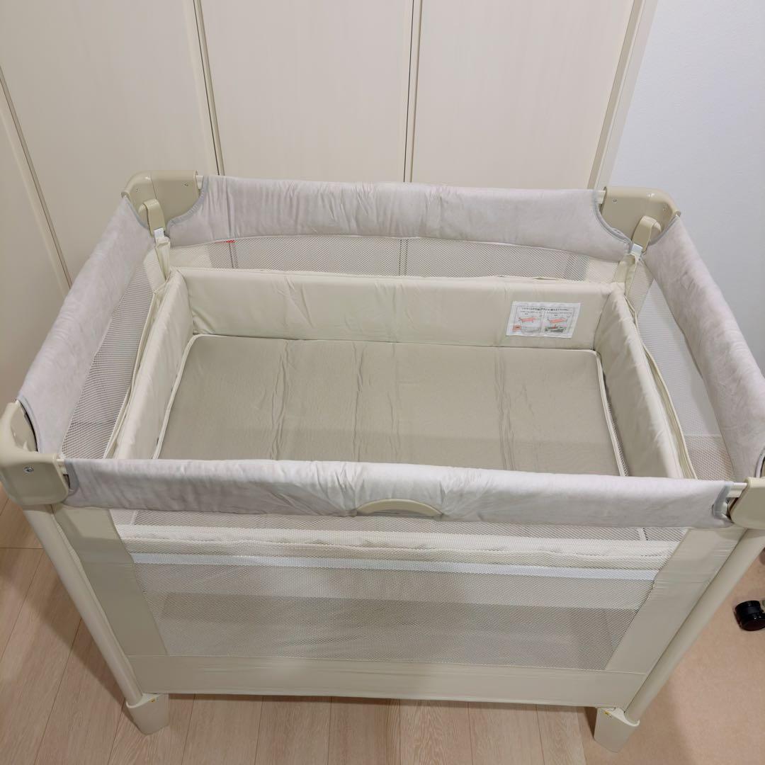 【美品・付属品完備】アップリカ ココネル エアープラス AB ホワイトベージュ