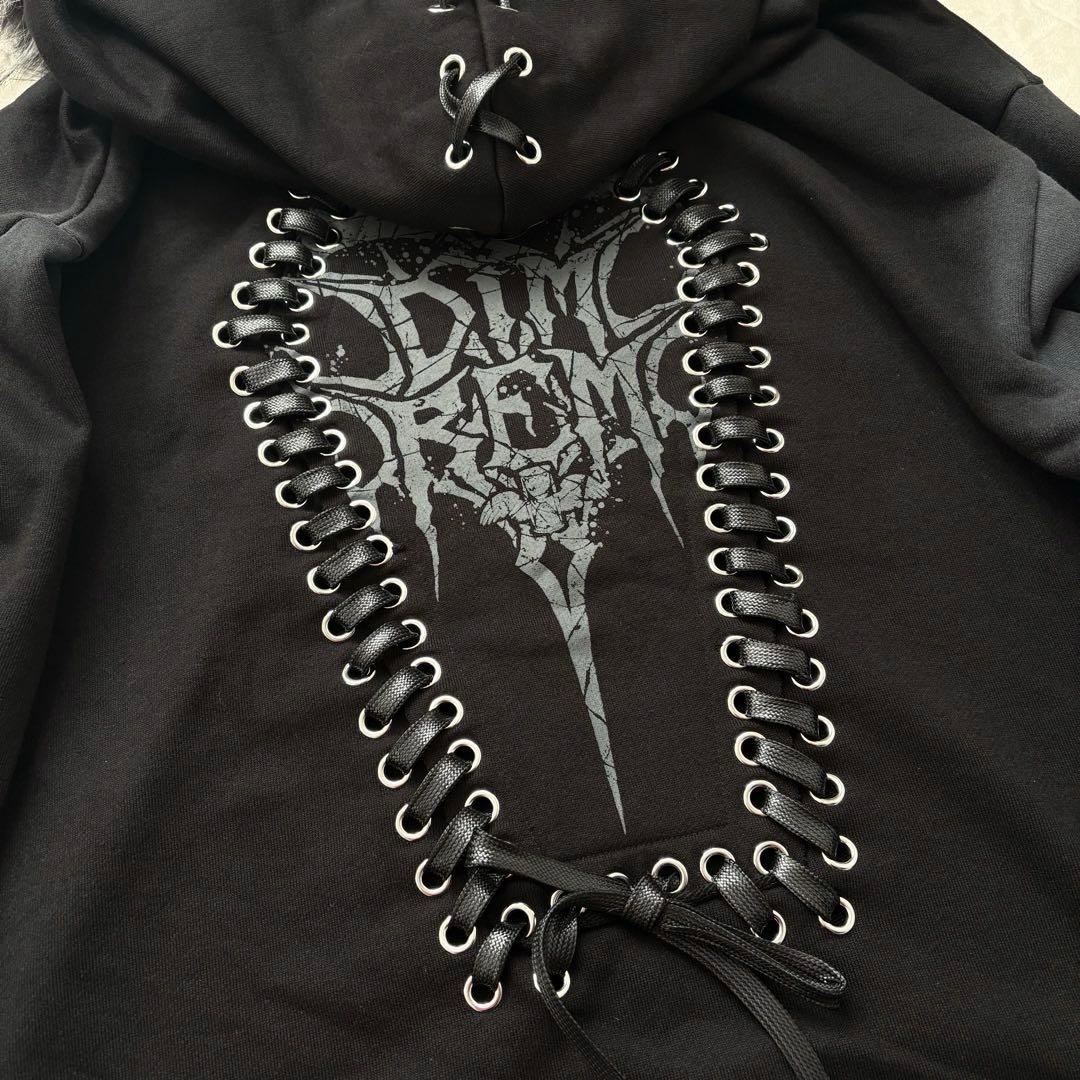 ディムモアール DIMREM 超ハトメファーフード パーカー 地雷 サブカル