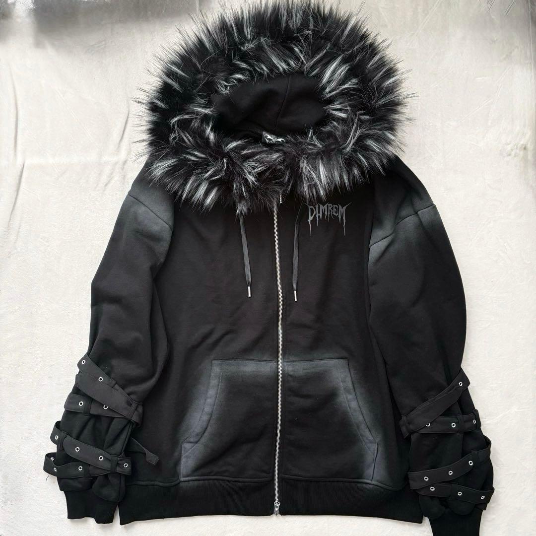 ディムモアール DIMREM 超ハトメファーフード パーカー 地雷 サブカル