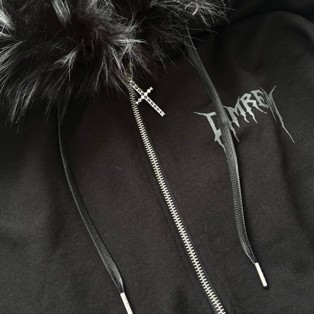 ディムモアール DIMREM 超ハトメファーフード パーカー 地雷 サブカル