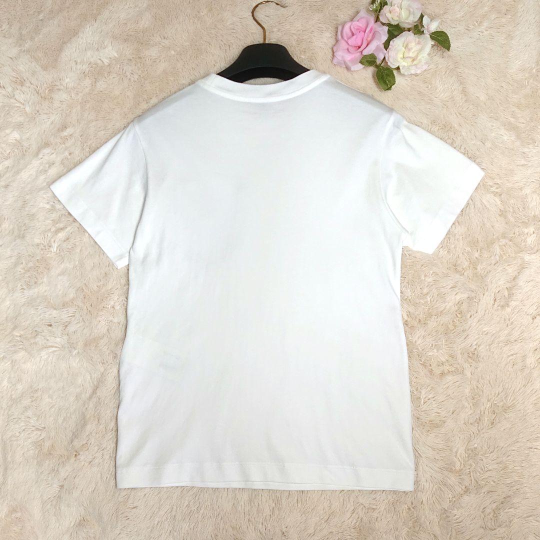 ヴィトン Tシャツ デニム モノグラム チェーン 白 XS