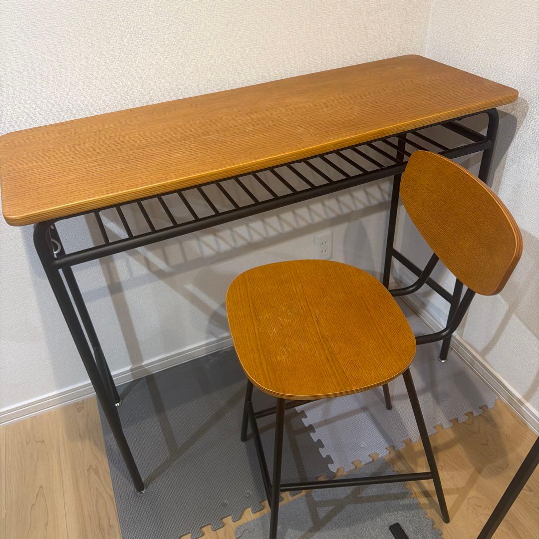 unico skola デスク　カウンターテーブル　チェア　定価7万円相当