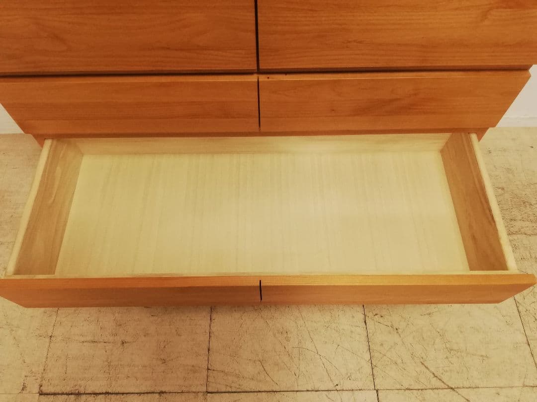 モデルルーム展示品 丸田木工 アルダー材 高級モダンチェスト 桐箪笥