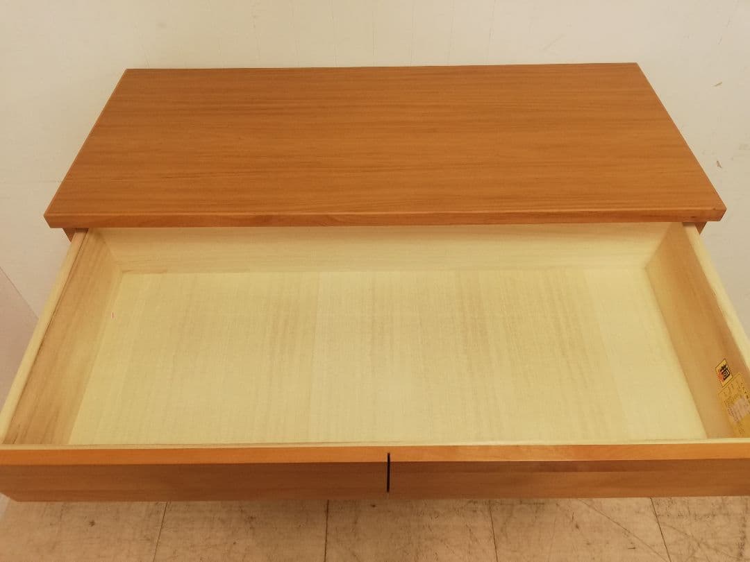 モデルルーム展示品 丸田木工 アルダー材 高級モダンチェスト 桐箪笥