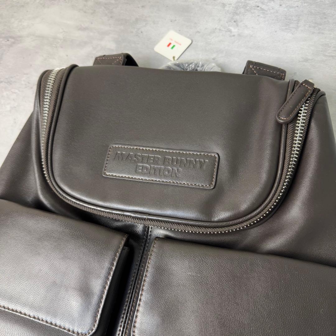 新品未使用 MASTER BUNNY EDITION ラムレザー リュック 茶