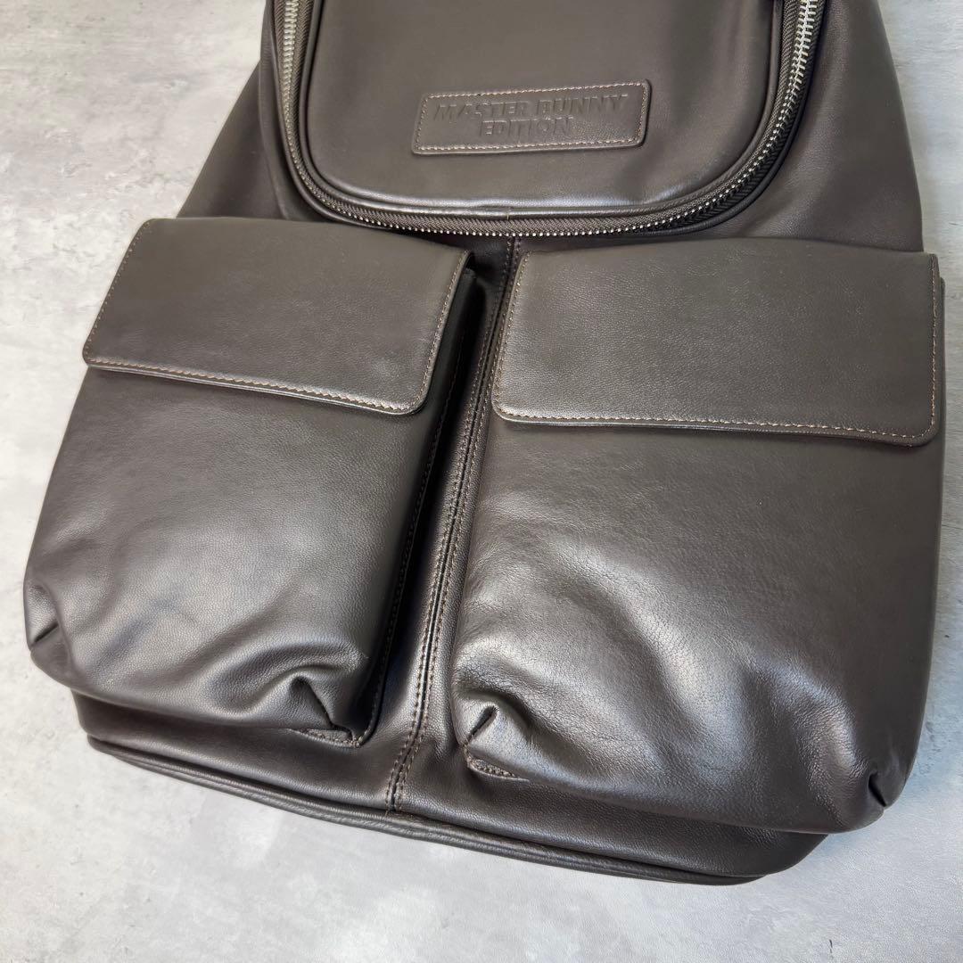 新品未使用 MASTER BUNNY EDITION ラムレザー リュック 茶