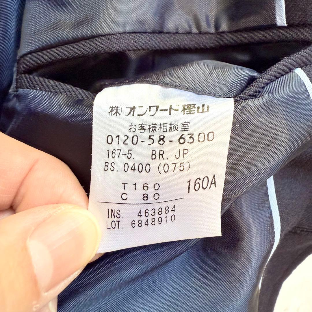 J.PRESS スーツ セットアップ 160 紺ブレ 金ボタン 4点セット