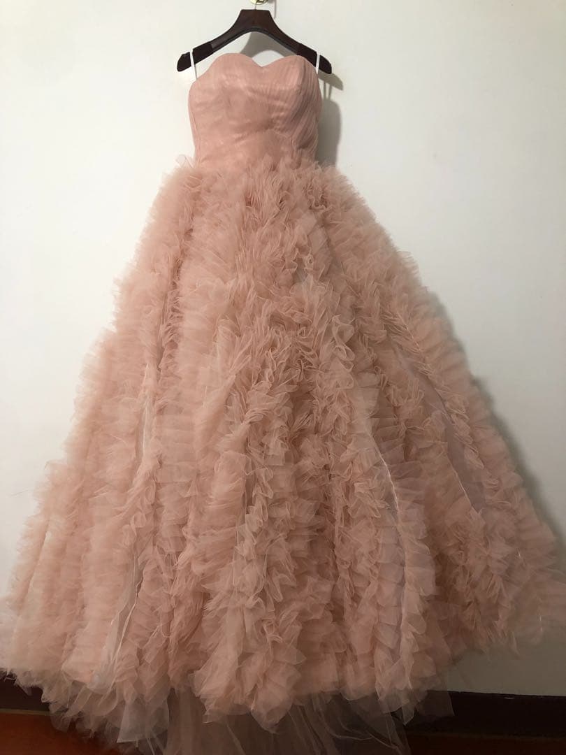 カラードレス　ピンク　dress production