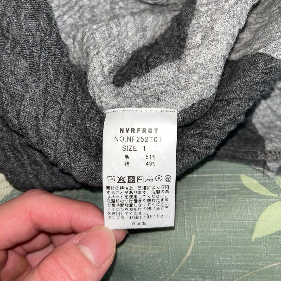 Yuji様　NVRFRGT PANELEDLONGSLEEVE T SHIRT