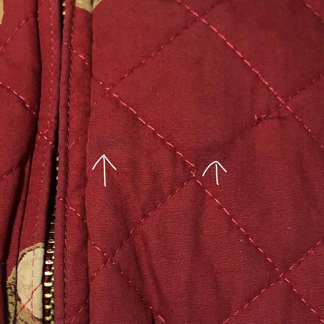 ピンクハウス くま 熊 ワッペン キルティング 中綿入り ブルゾン