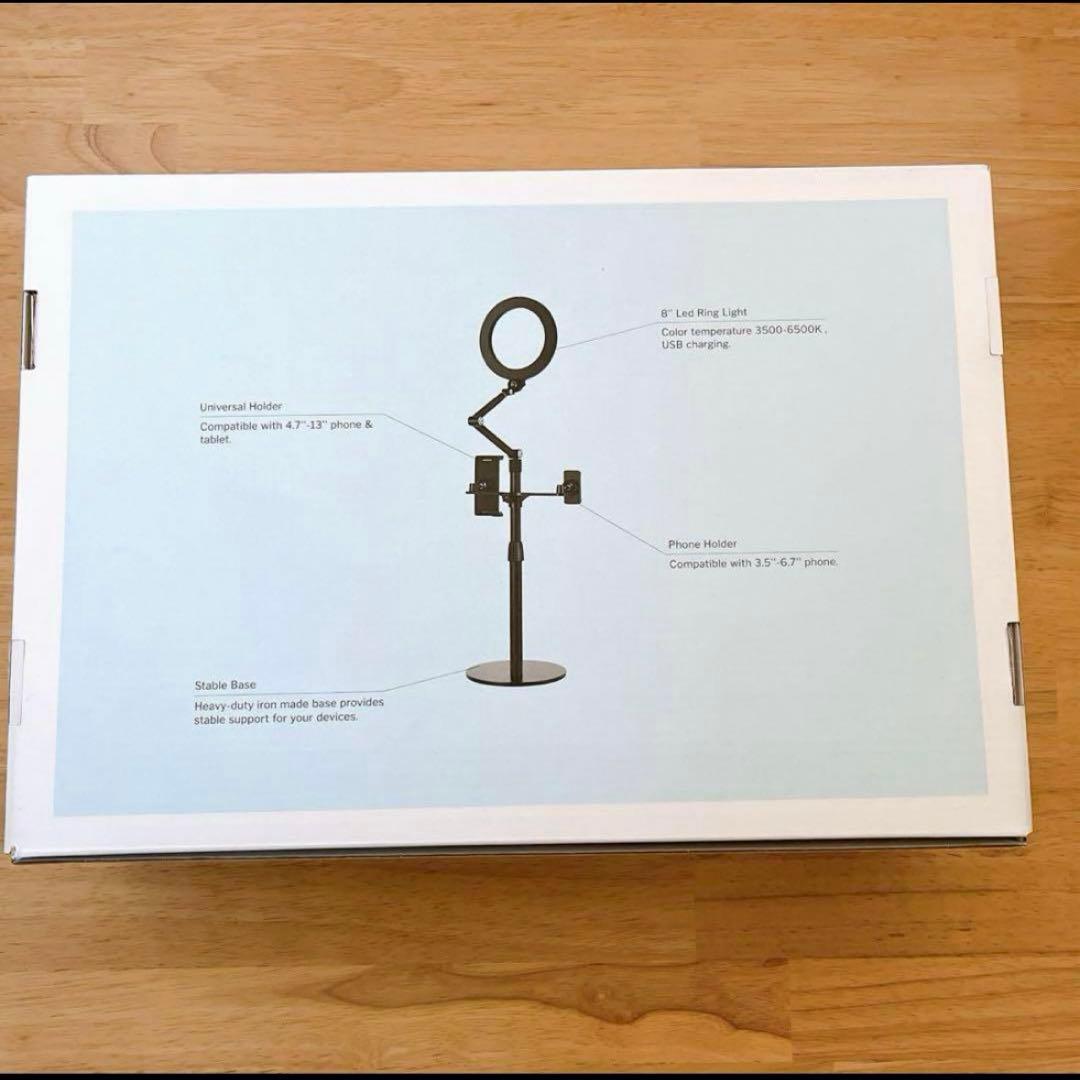 3-in-1 自撮りデスクトップ ライブスタンド 高さ調節可能viozon