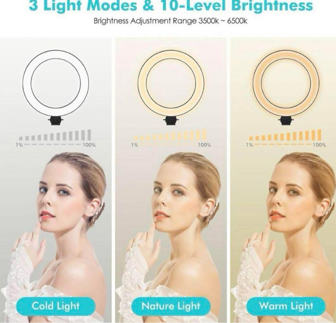 3-in-1 自撮りデスクトップ ライブスタンド 高さ調節可能viozon