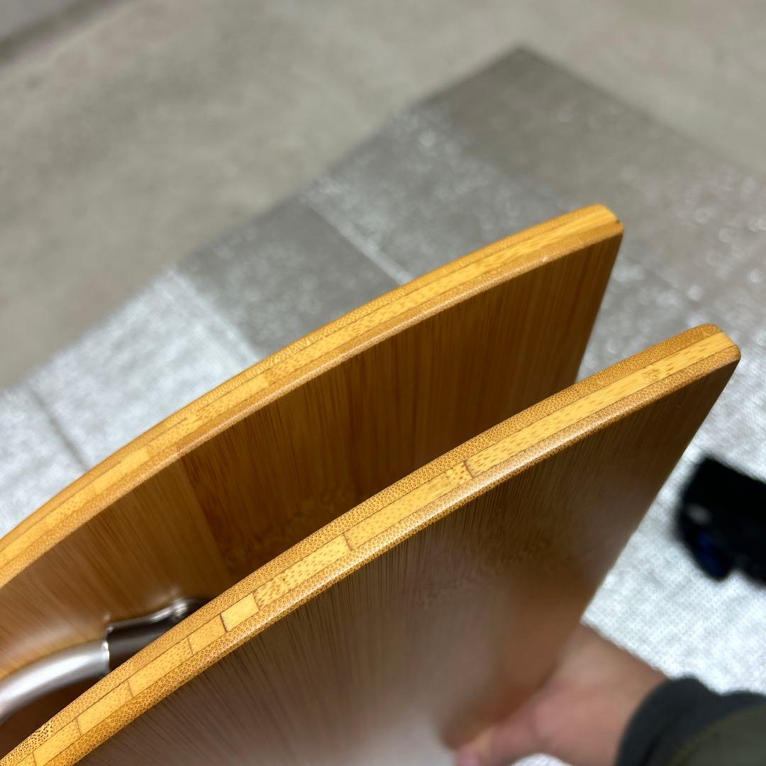 未使用　スノーピーク　ワンアクションちゃぶ台竹 M　テーブル 650mm