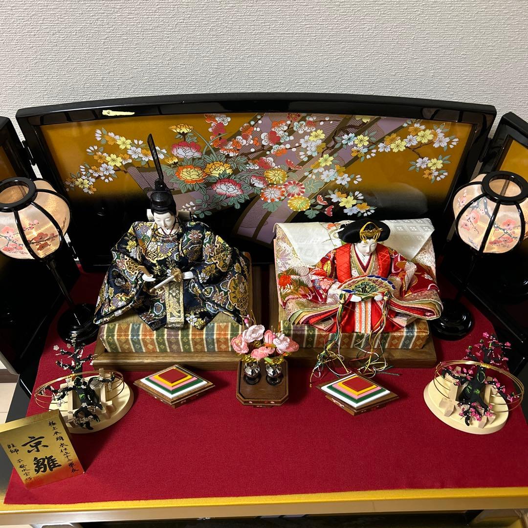 京雛 『平安水宝作 極上本頭本仕立十二単衣』 雛師 平安水宝作