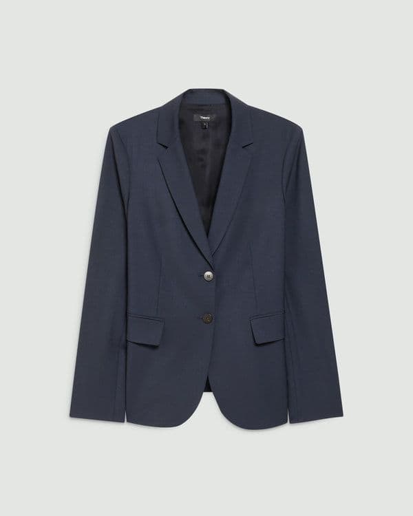 新品*定価5.5万 セオリー上質テーラードジャケット ネイビー 4