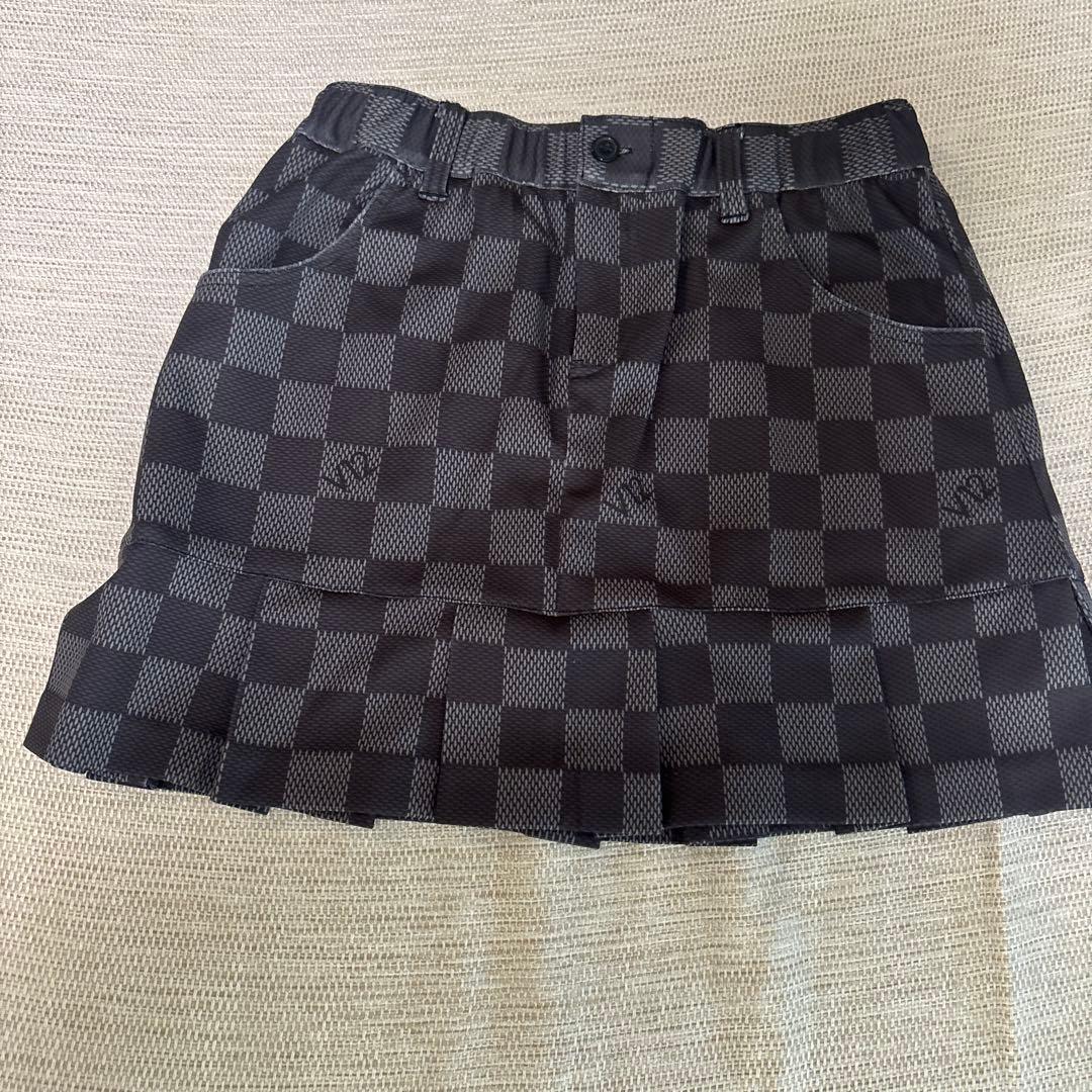 V12 ゴルフ用レディーススカート　ブラック