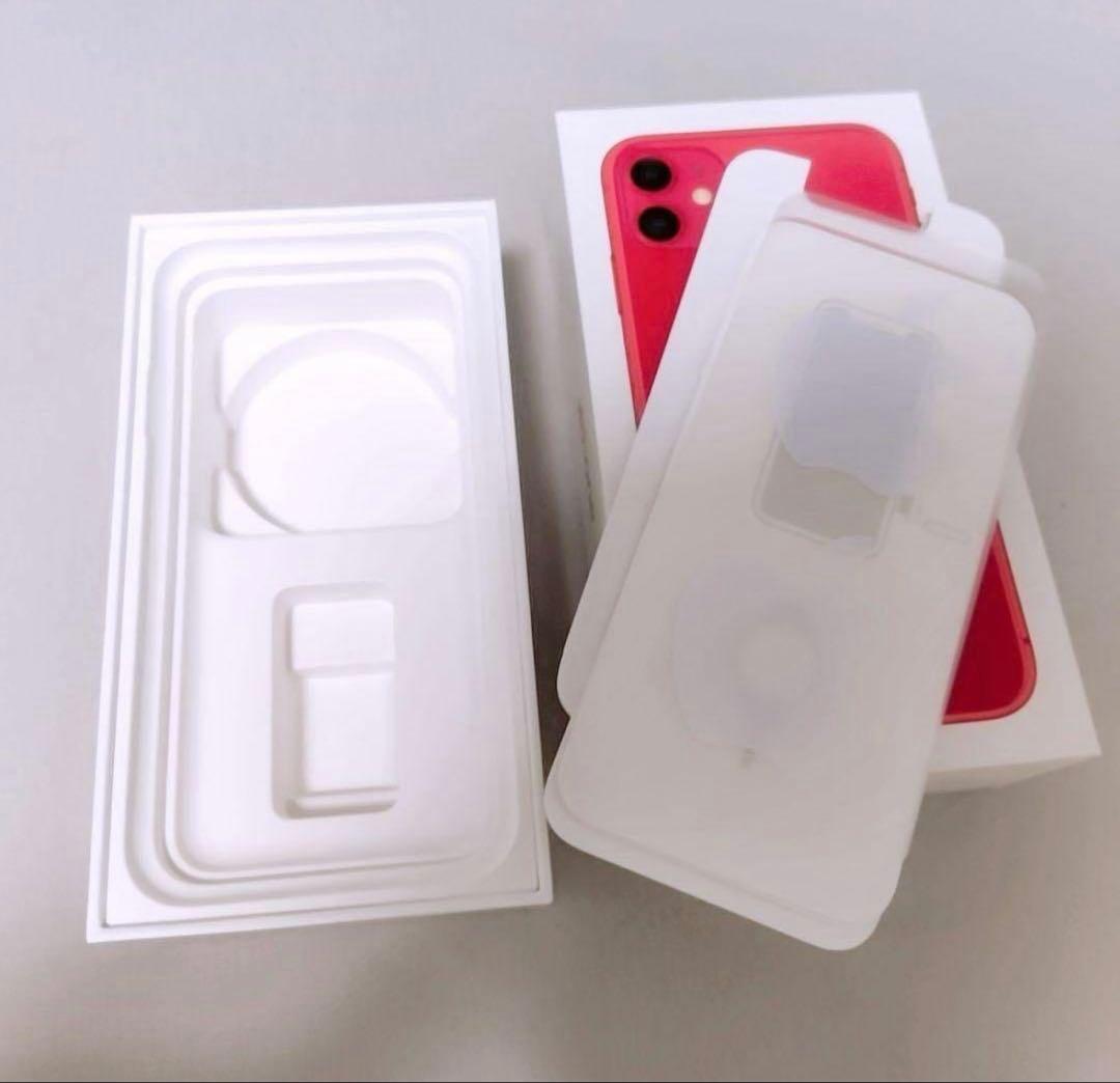 正常動作　iPhone11 本体 128G レッド 箱あり　画面割れあり