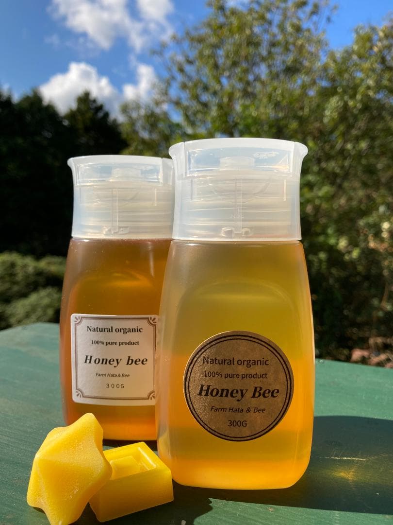 伊豆産 国産 非加熱 サクラ蜜4本と夏の百花蜜 １本　300g×５本セット