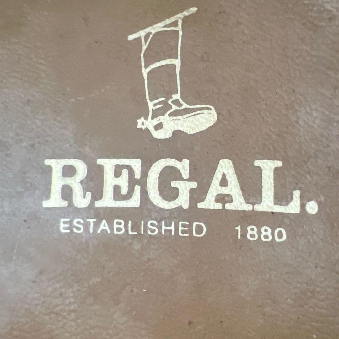 【美品】REGAL リーガル 26.5 プレーントゥ 2504 レザー 黒