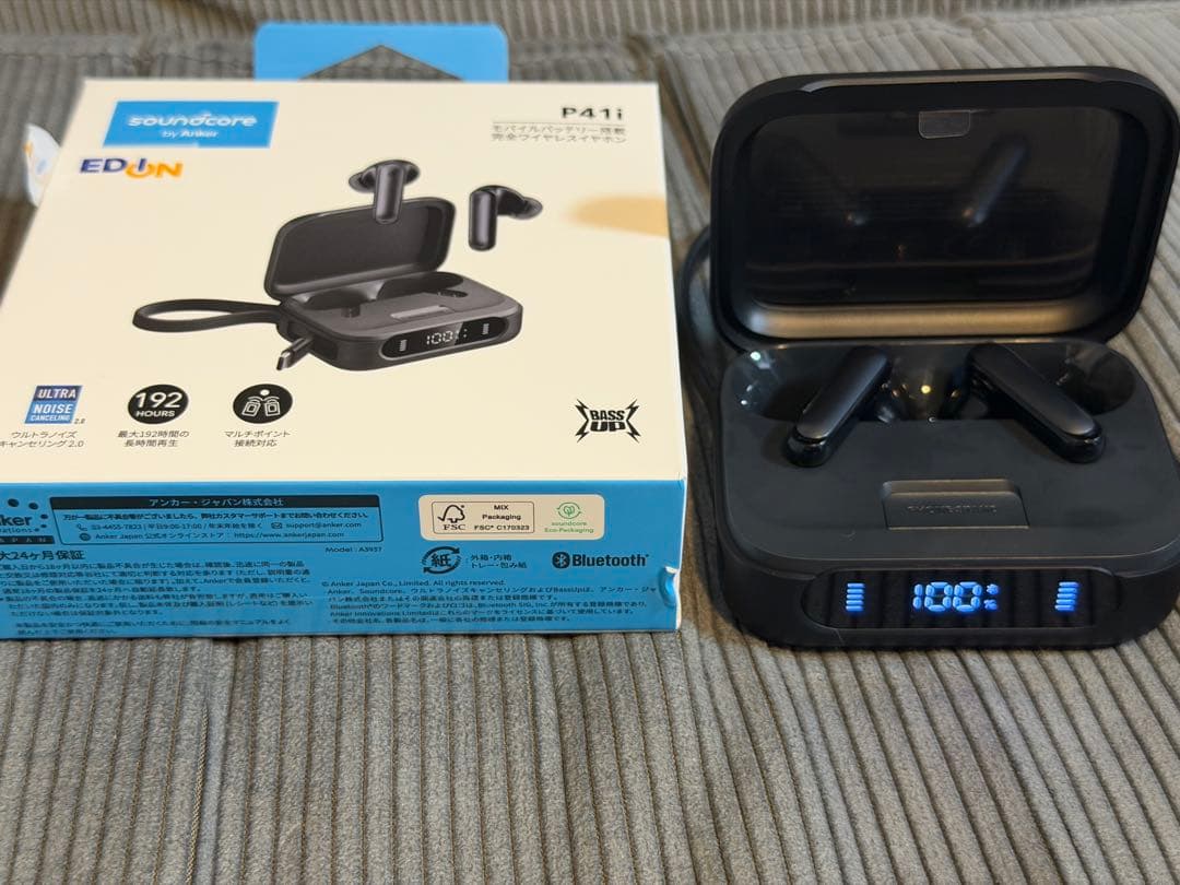 Anker Soundcore P41i モバイルバッテリー搭載 イヤホン