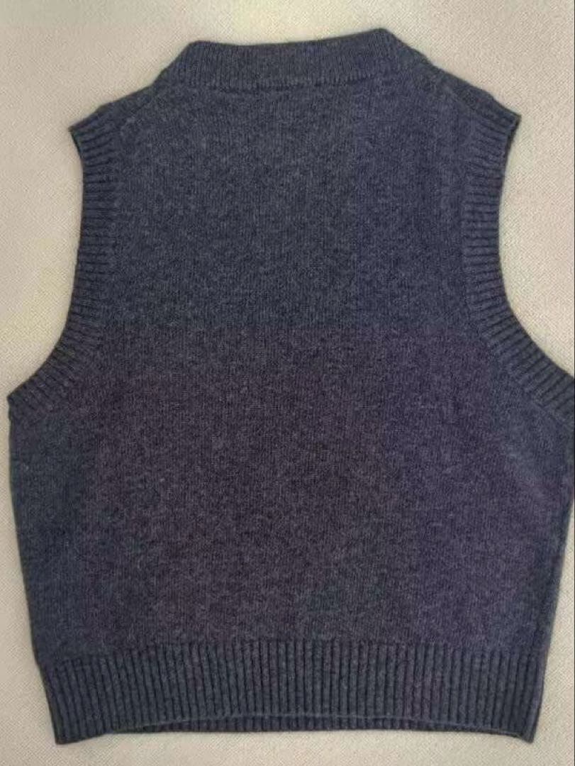 GANNI 猫 ニットベスト グレー S