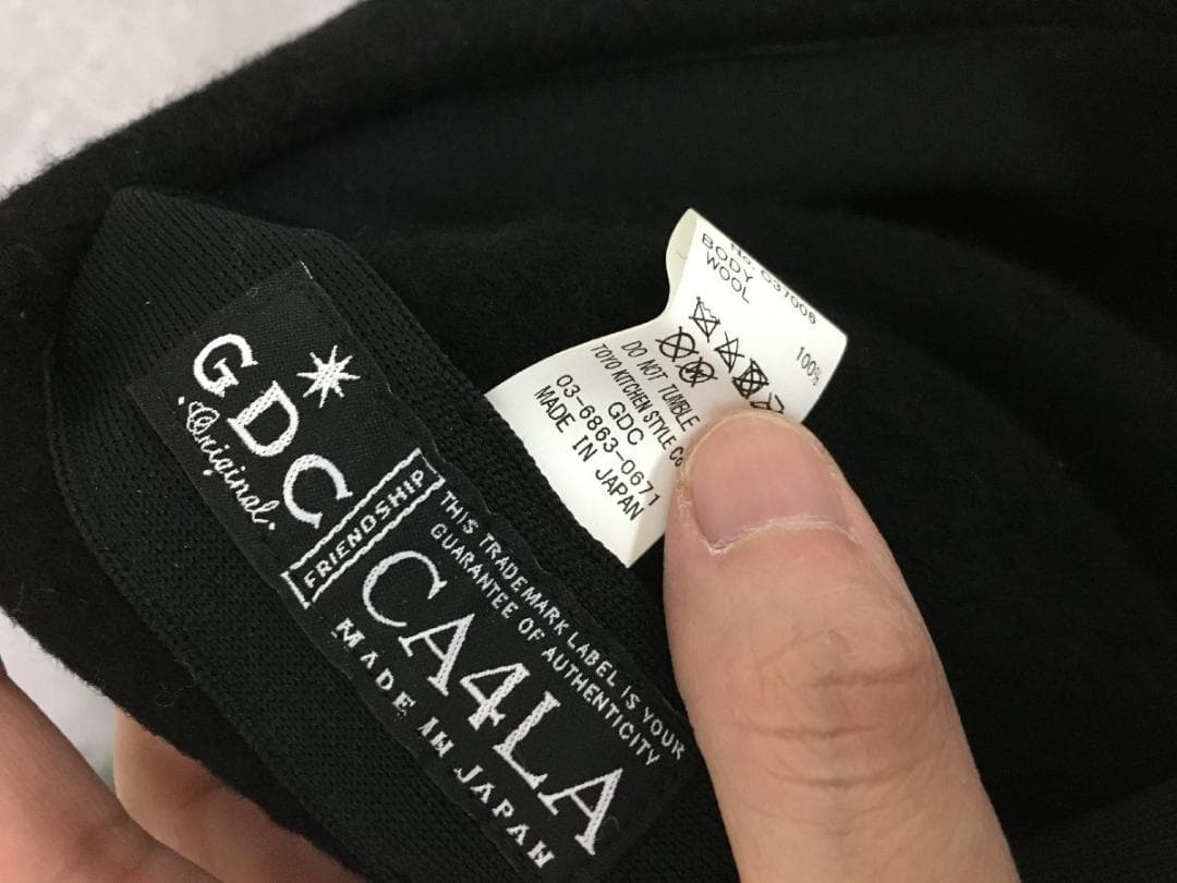 GDC × CA4LA C37006 美品 日本製 メルトン ウール ベレー帽