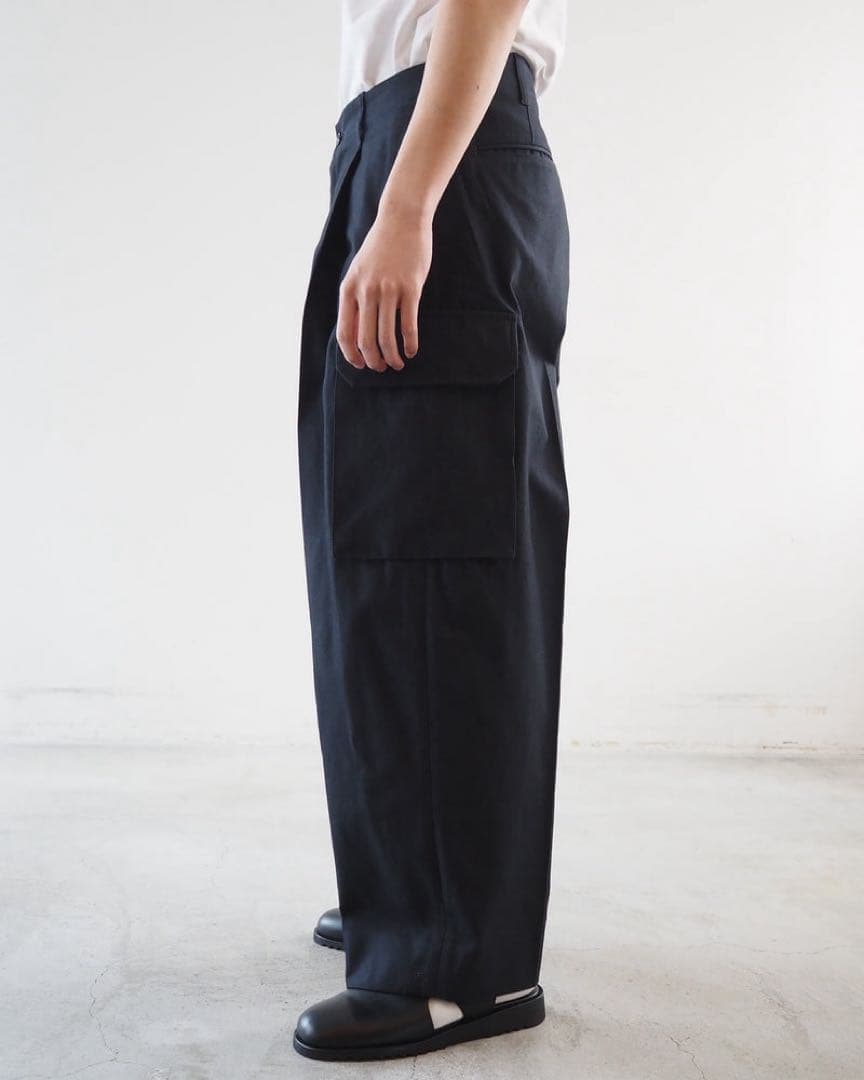 パンツ blurhms Drill Chambray SuperWide6PSlacks