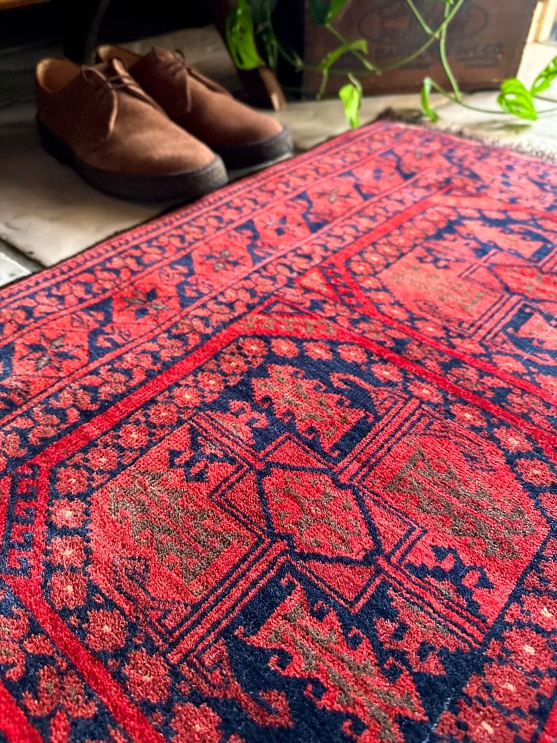 トライバルラグ　ヴィンテージラグ　アフガン　トルクメン　エルサリ　プリミティブ