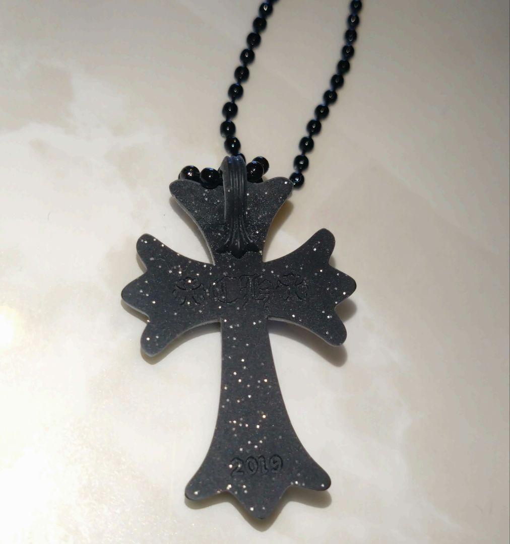 新品　クロムハーツ　ラバー　シリコン　グリッター　クロス　ネックレス