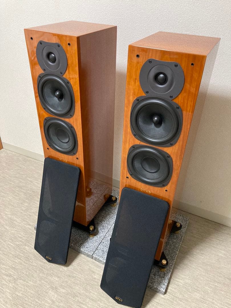 QUAD 22L2 (チェリー)ペア　トールボーイスピーカー