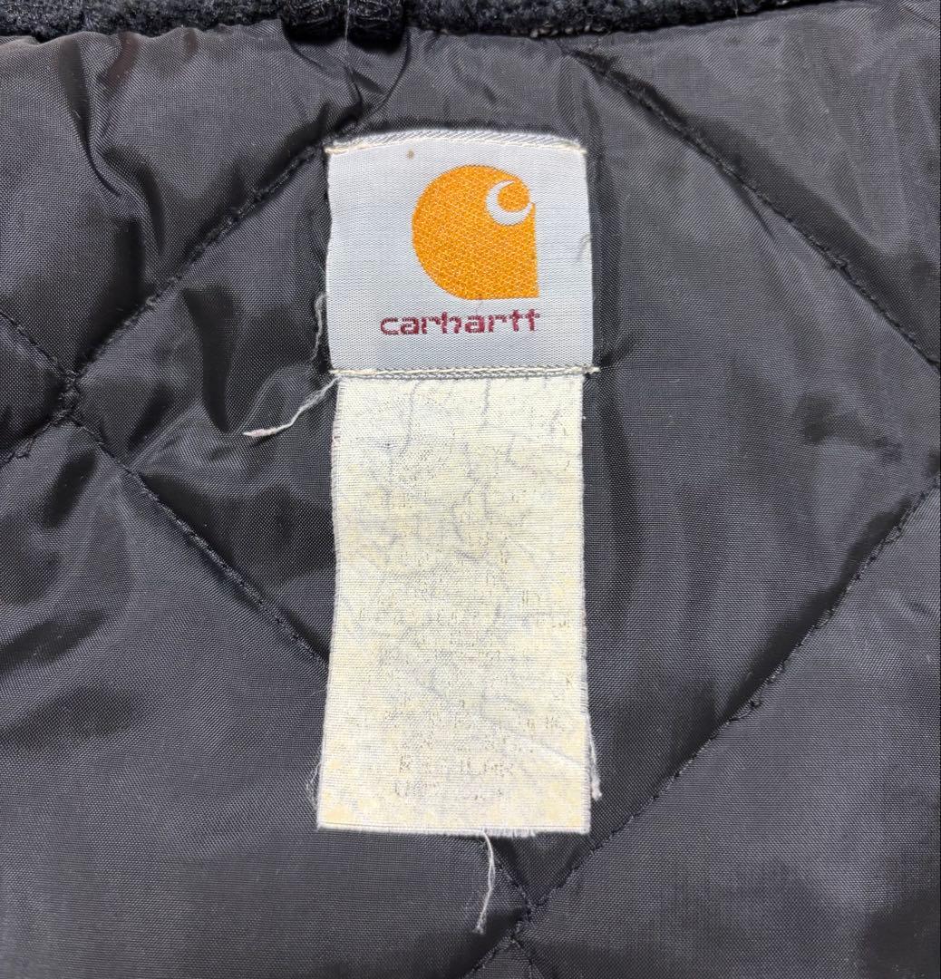 カーハート　carhartt ベスト ブラック　腰ゴム　ダック　フェード