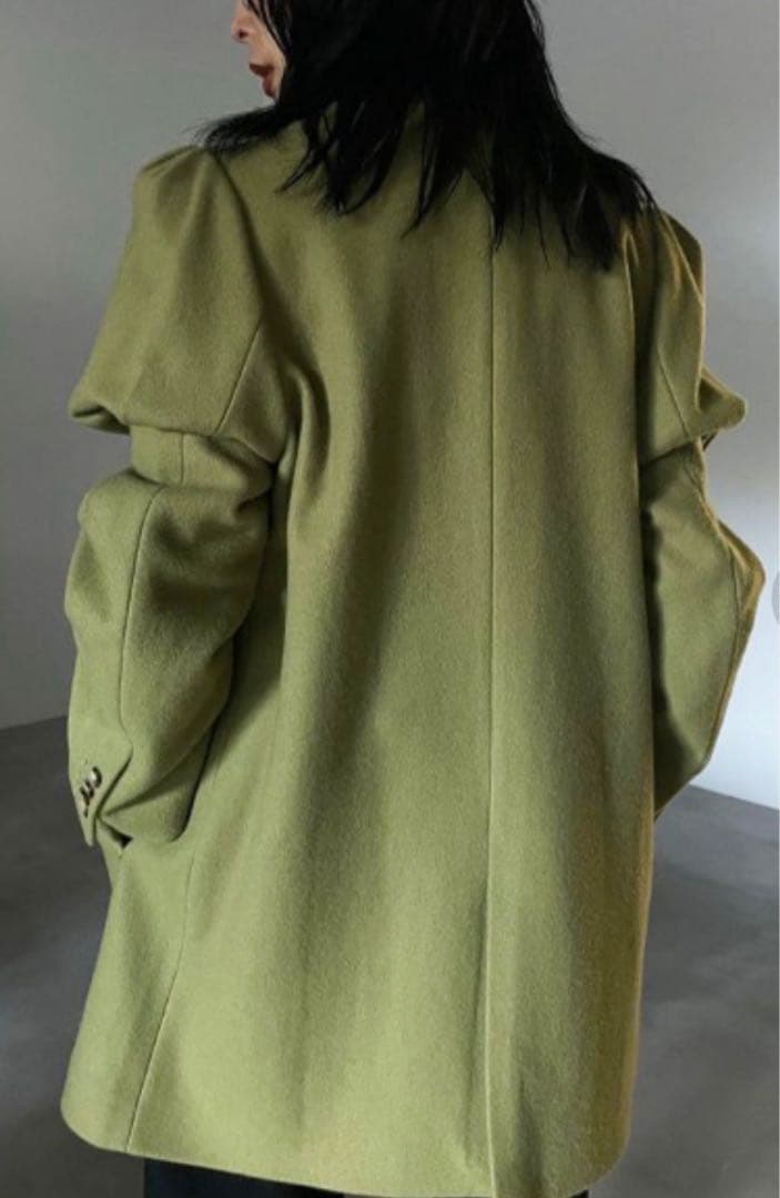 RIN✴︎Ameri ジャケットモスグリーンピスタチオコートテーラード