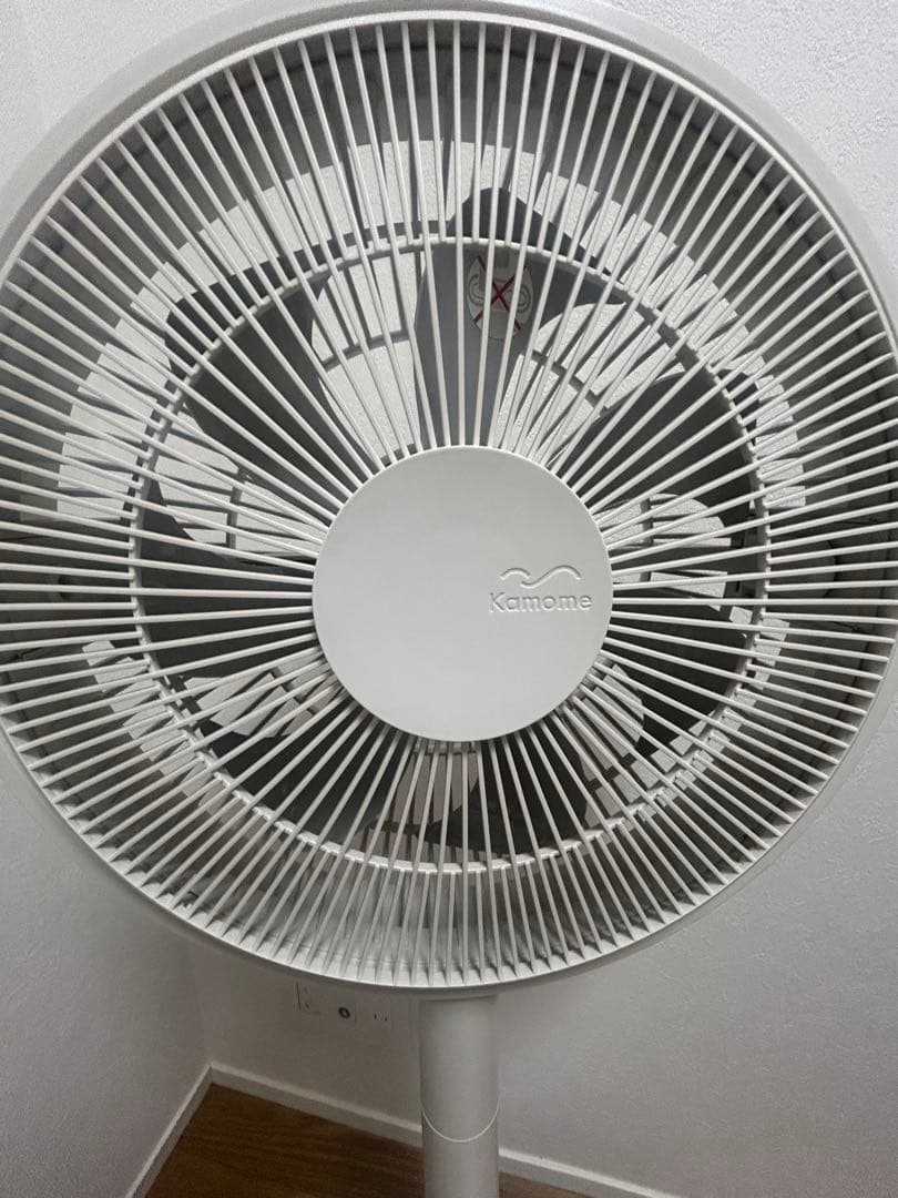 カモメファン リビングファン　扇風機 ホワイト　※ビビ傷有り