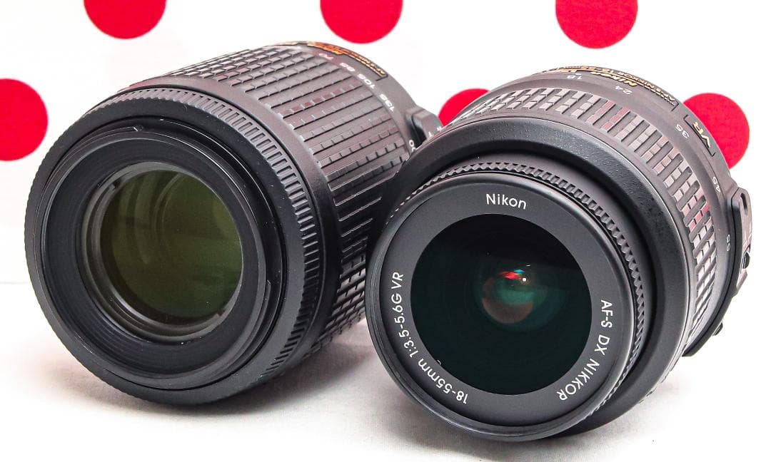 Nikon D3100❤スマホ転送OK❤一眼レフカメラ❤ダブルレンズ❤動画撮影可