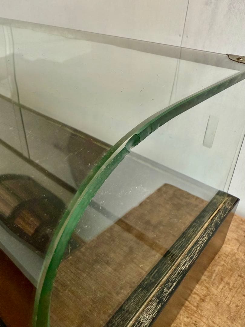 ラウンド ガラスショーケース ディスプレイケース ジュエリーケース ヴィンテージ