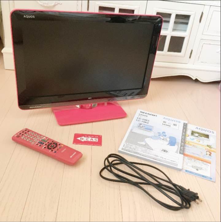 AQUOS ピンク テレビ 19インチ ୨୧⑅*