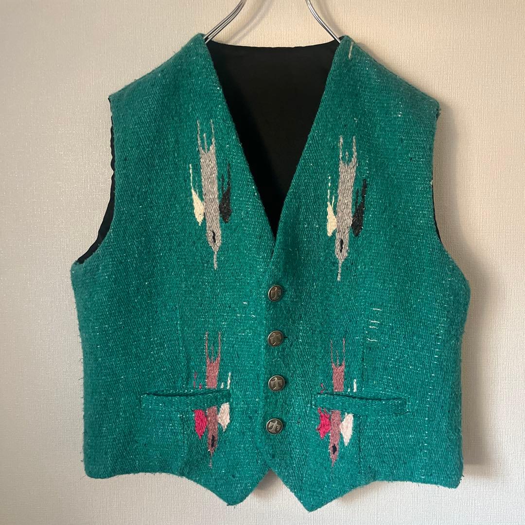 usa製 希少 サンダーバード柄 チマヨベスト 民族