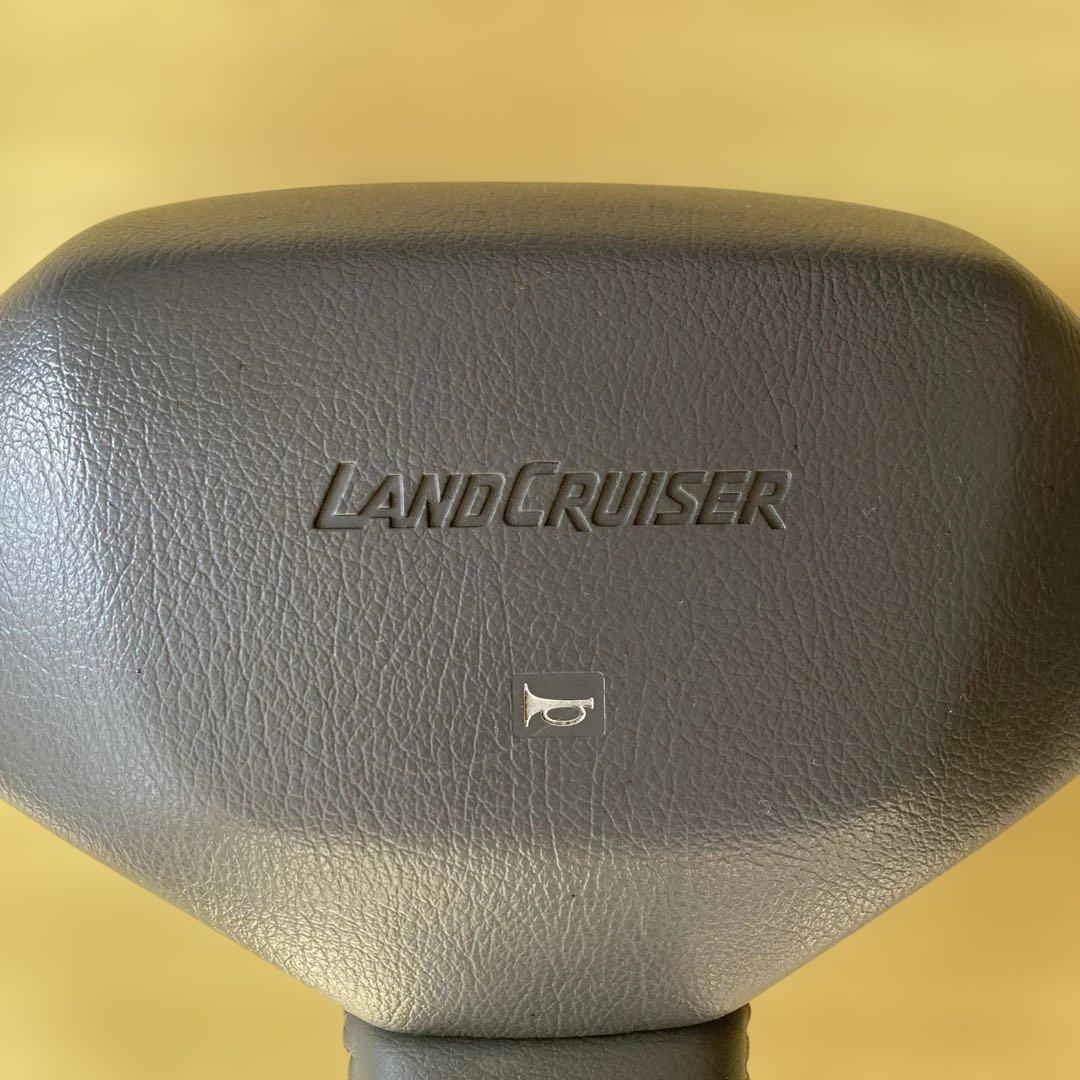 ランドクルーザー 純正 ハンドル ウッドレザー