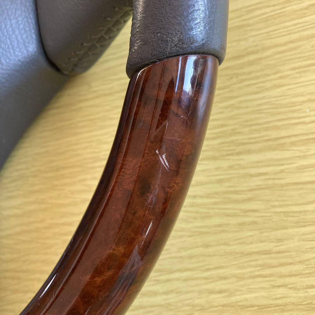 ランドクルーザー 純正 ハンドル ウッドレザー