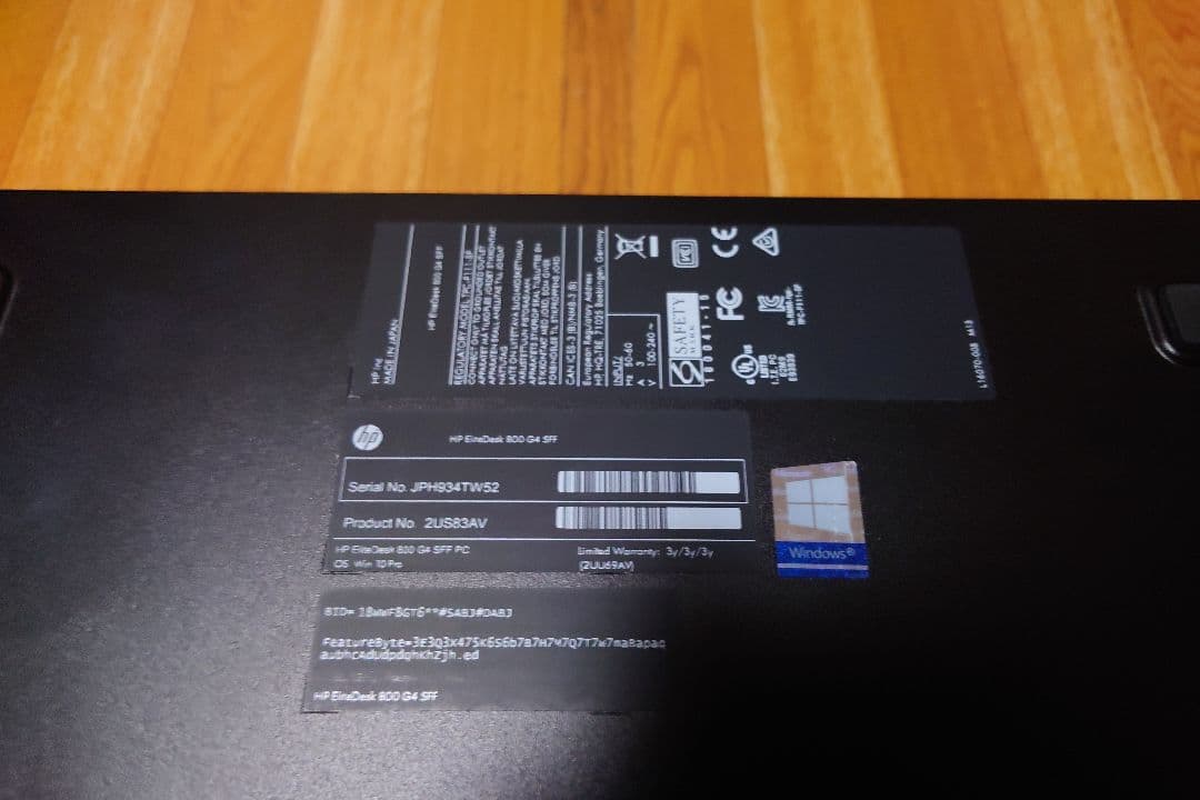 Windowsデスクトップ HP Elitedesk 800 G4 SFF win11 i7-8700