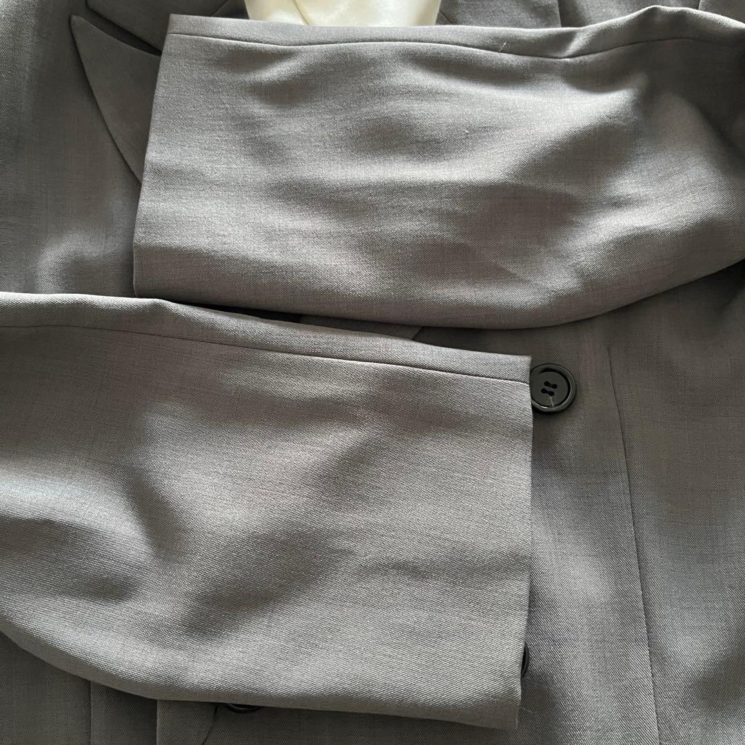 ANDRESD ピークドラペルジャケット　グレー　テーラード　フォーマル　結婚式