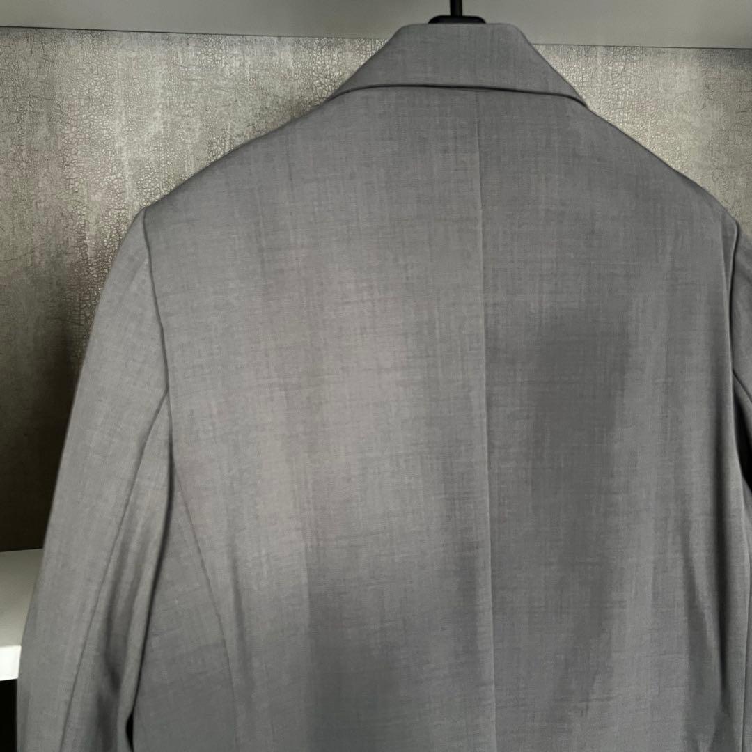 ANDRESD ピークドラペルジャケット　グレー　テーラード　フォーマル　結婚式