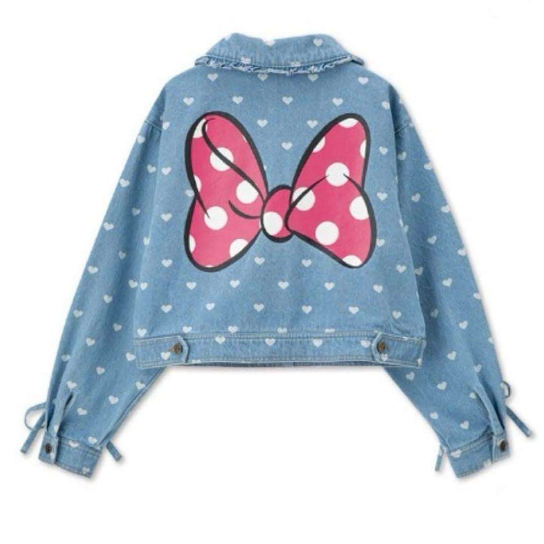 新品　レディース デニムジャケット ミニー アベイル　ディズニー　M ミニパル
