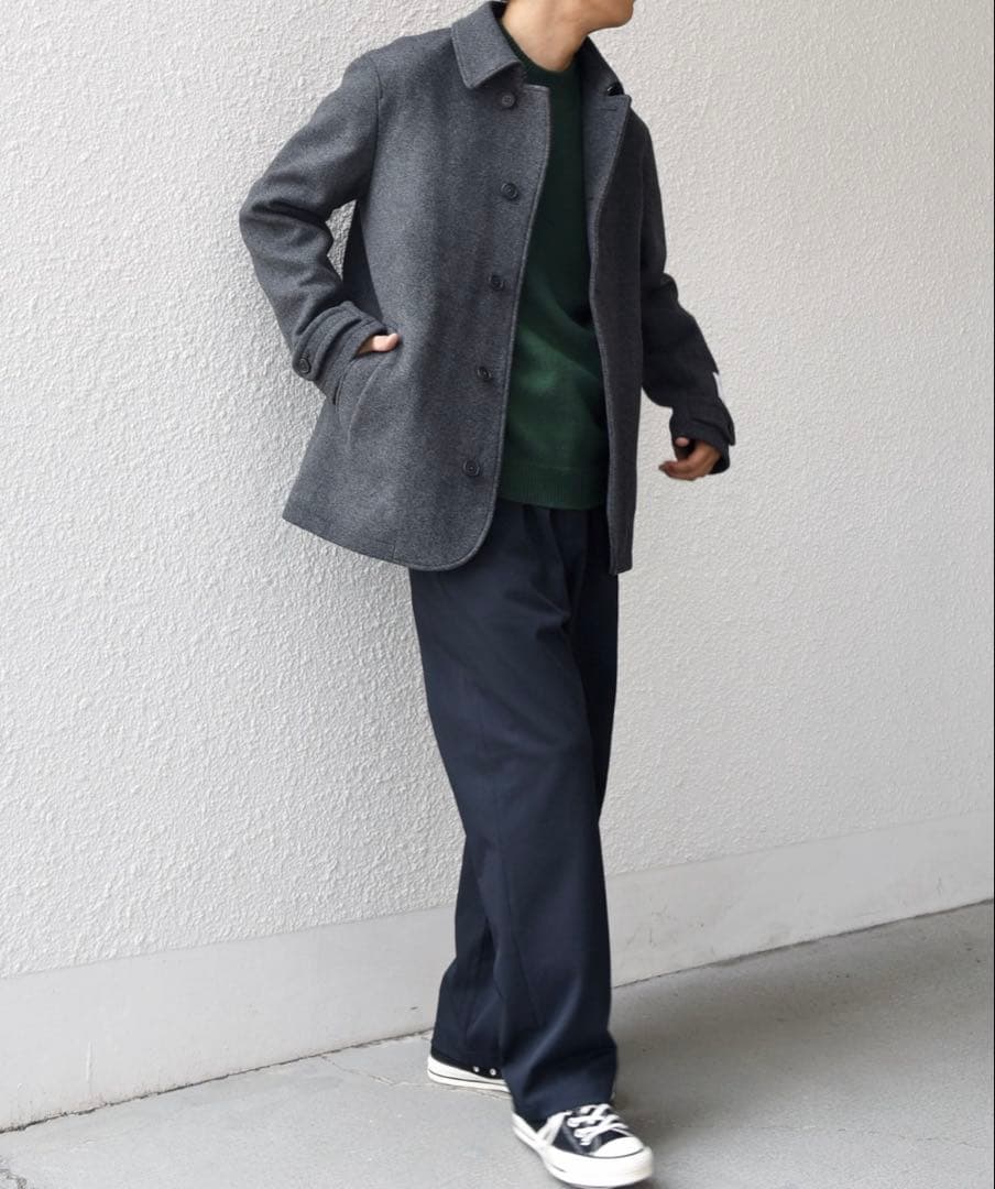 s*9様 SHIPS any: PURE WOOL MELTON シングル Pコ