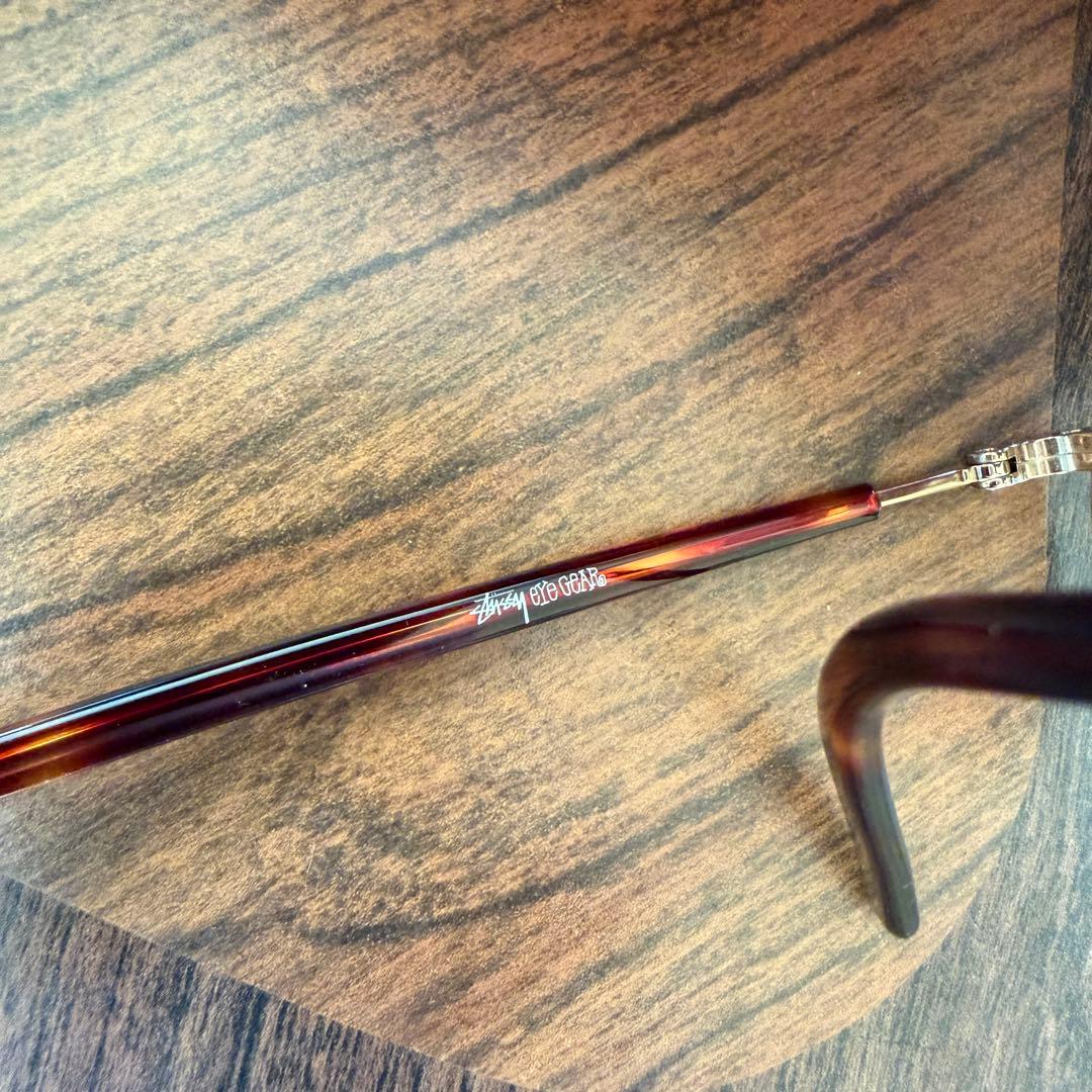 stussy サングラス　benny ゴールド×べっ甲