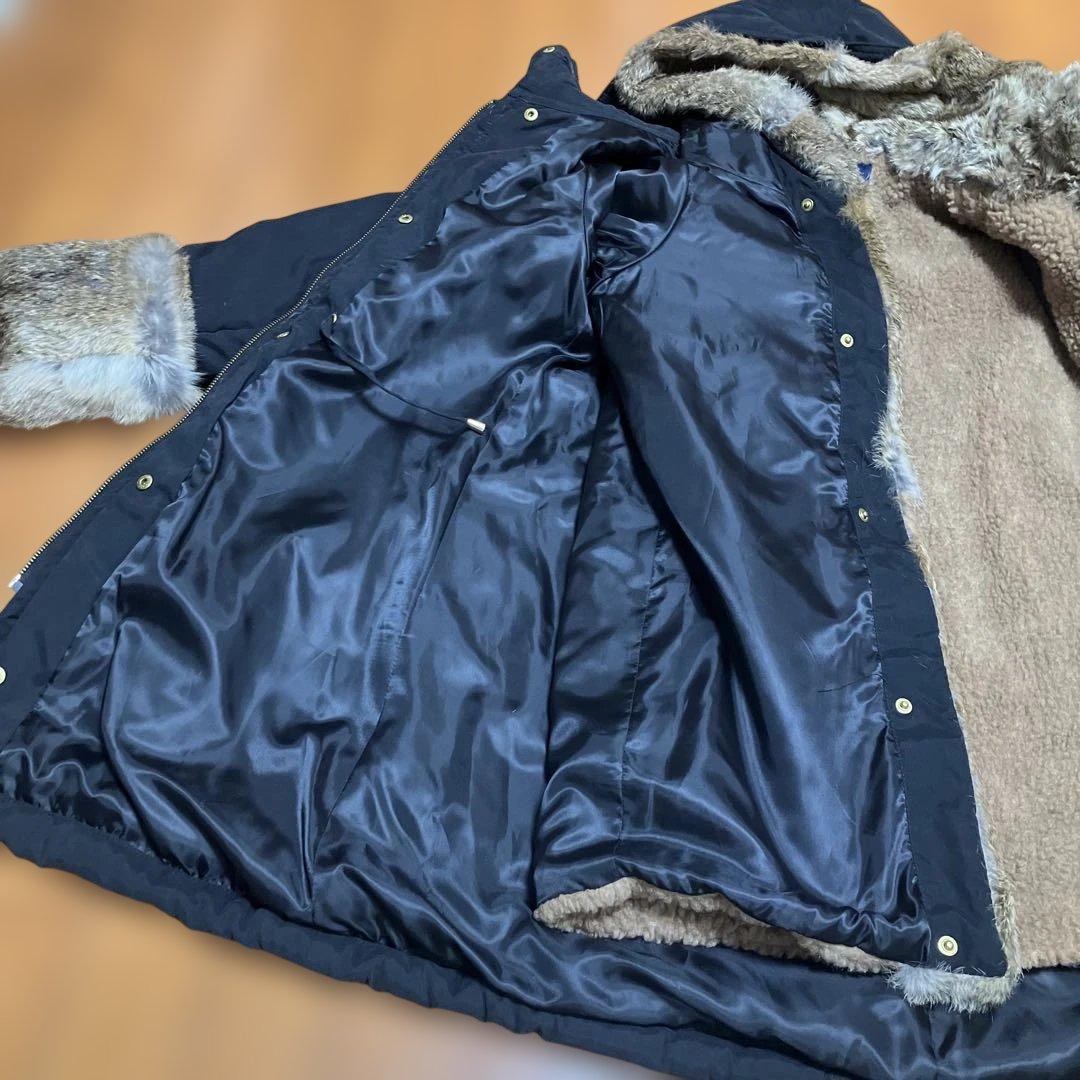 新品、未使用　SHIPS for women ラビットファー モッズコート