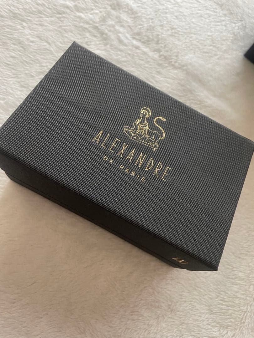 新品未使用 ALEXANDRE DE PARIS べっ甲ヘアクリップ Mサイズ